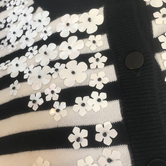 Talbots black and white cardigan - Picture 3 of 3